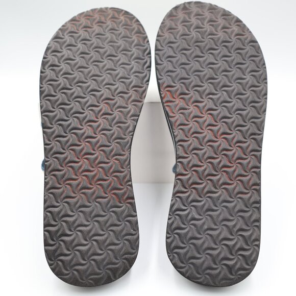 Teva Olowahu Flip Flops Sandals Women's Blue Orange Yellow SN 6840 Size 8 - Picture 7 of 7